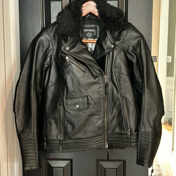Harley Davidson Leather Riding Jacket - Picture 1 of 4
